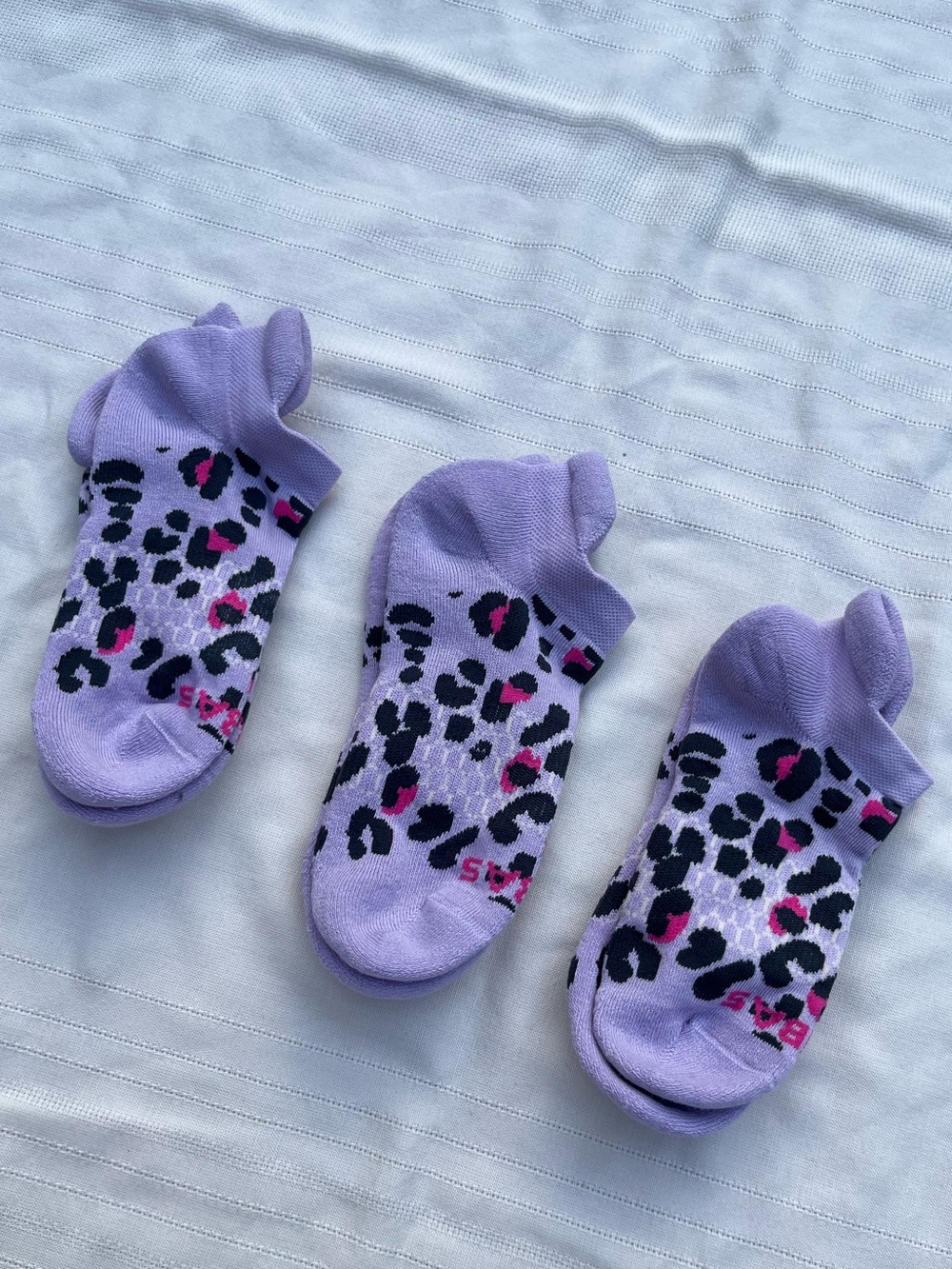Bombas 3 Pr Lavender Leopard No-Show Blister Tab Socks - Picture 2 of 9
